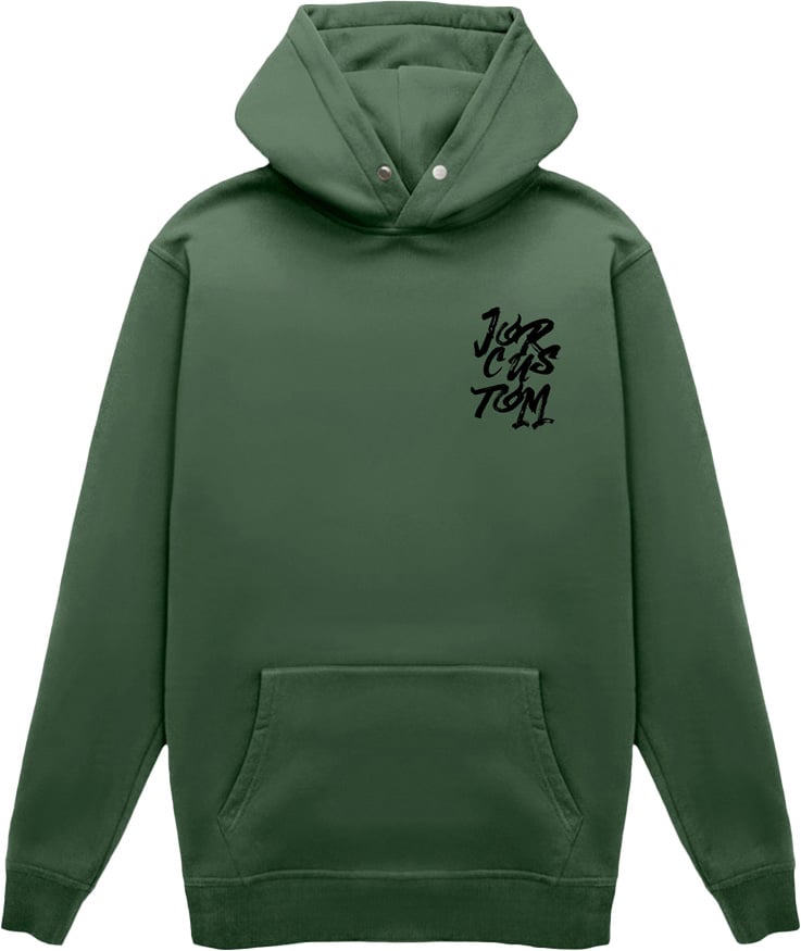 JORCUSTOM Forever Slim Fit Hoodie Green Groen