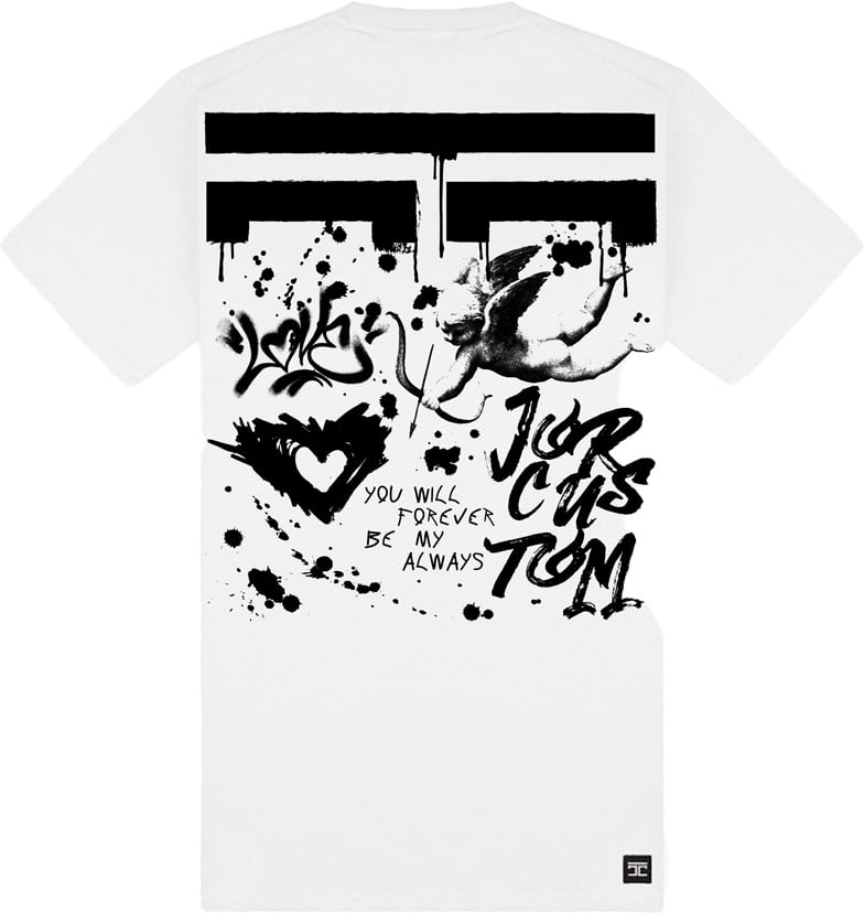 JORCUSTOM Forever Slim Fit T-Shirt White Wit