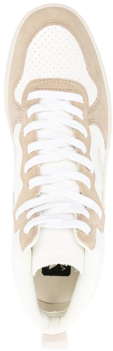 Veja V-15 Chromefree Leather Sneakers Wit