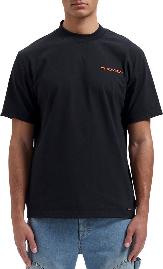 Croyez croyez family owned business t-shirt - black/orange Zwart