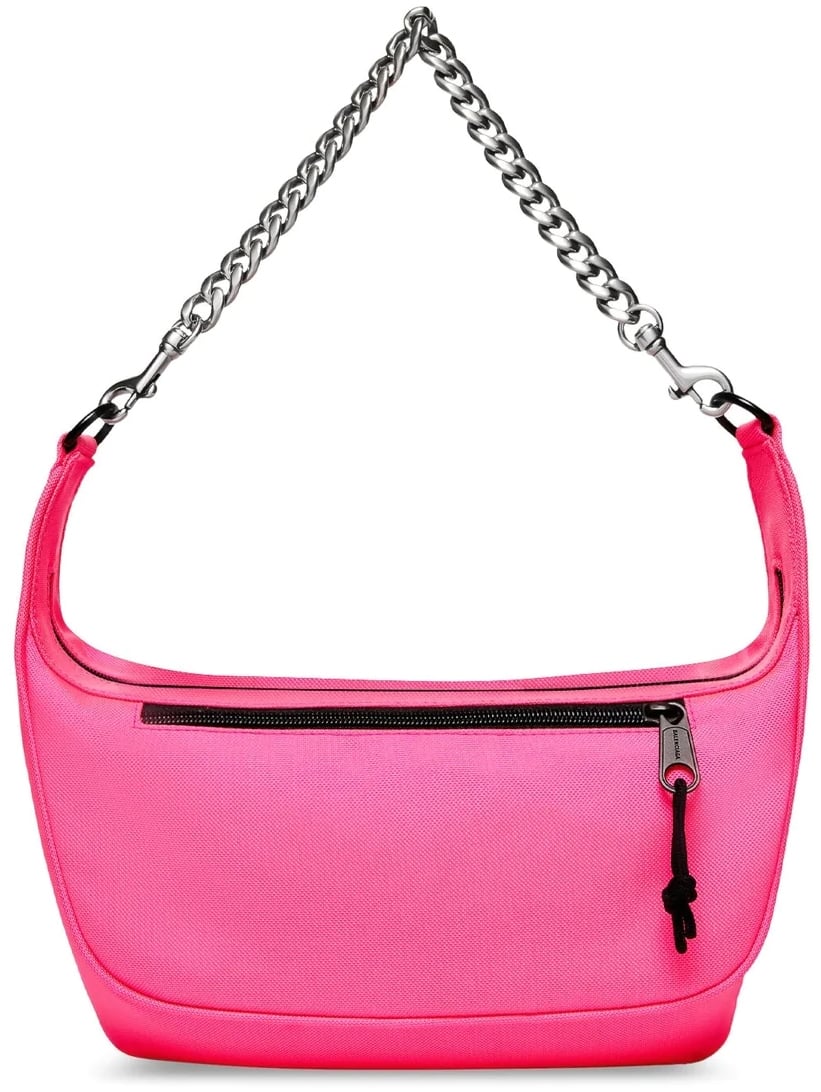 Balenciaga Raver Medium Chained Shoulder Bag Roze