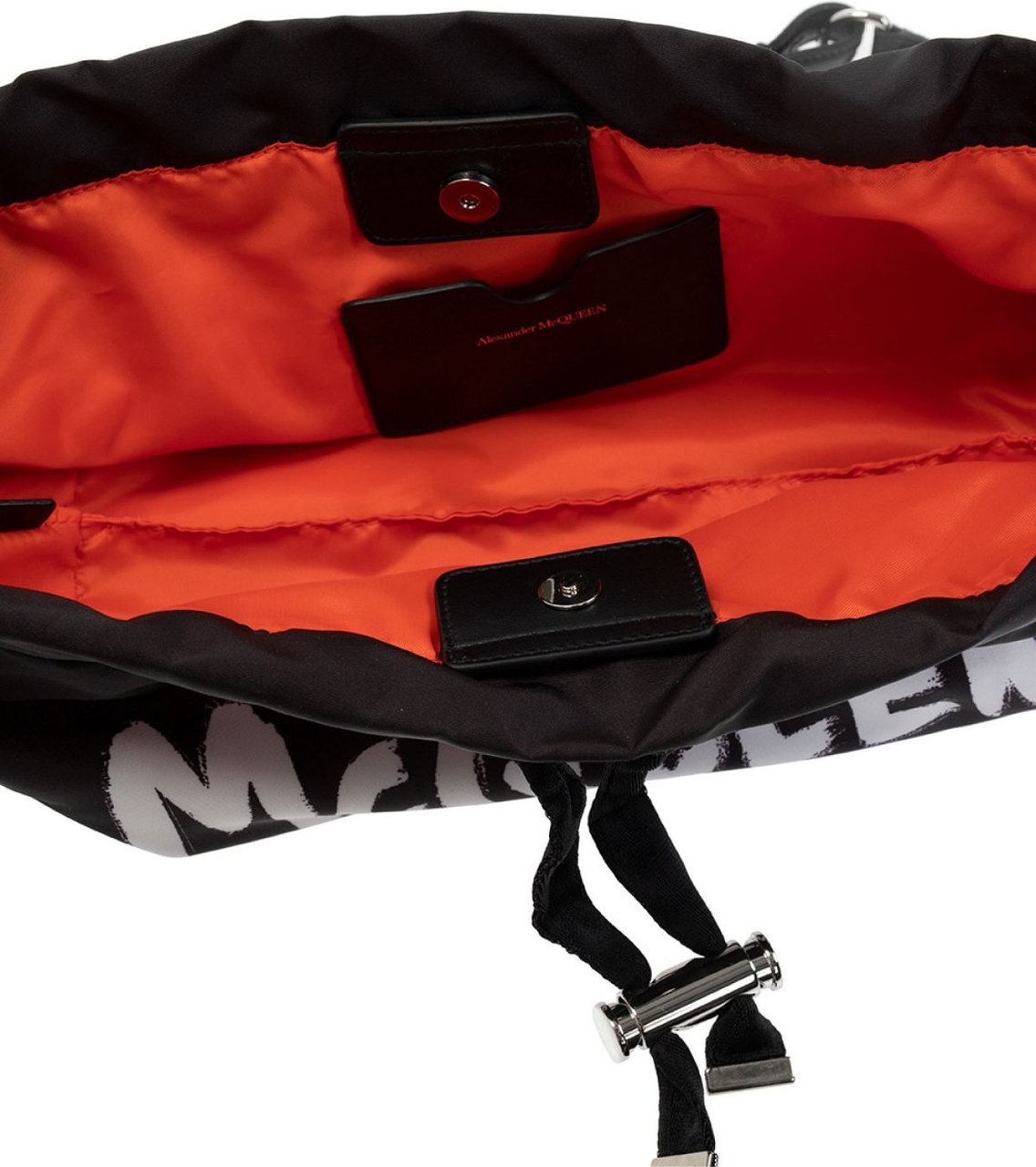 Alexander McQueen Mini Bundle Logo Crossbody Bag Zwart