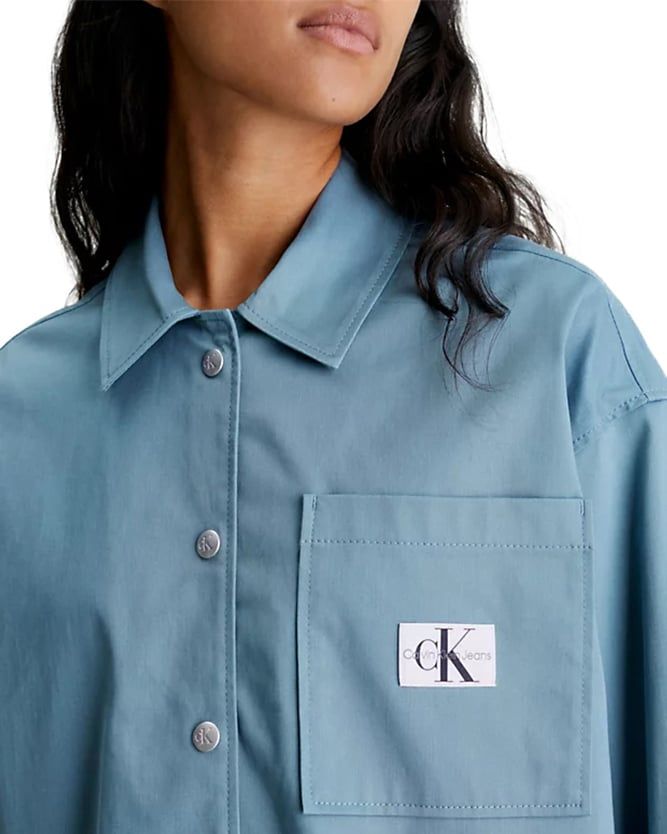 Calvin Klein Overshirt Blauw