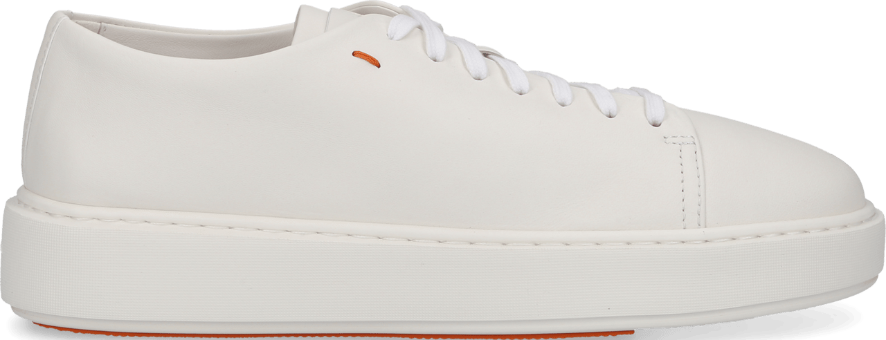 Santoni Low-top Sneakers Nappa Leather Italy Wit