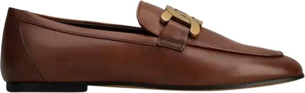 Tod's Flat Shoes Leather Brown Bruin