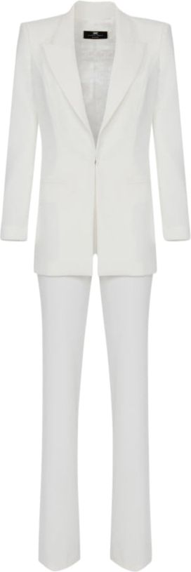 Elisabetta Franchi Essential Suit White Wit