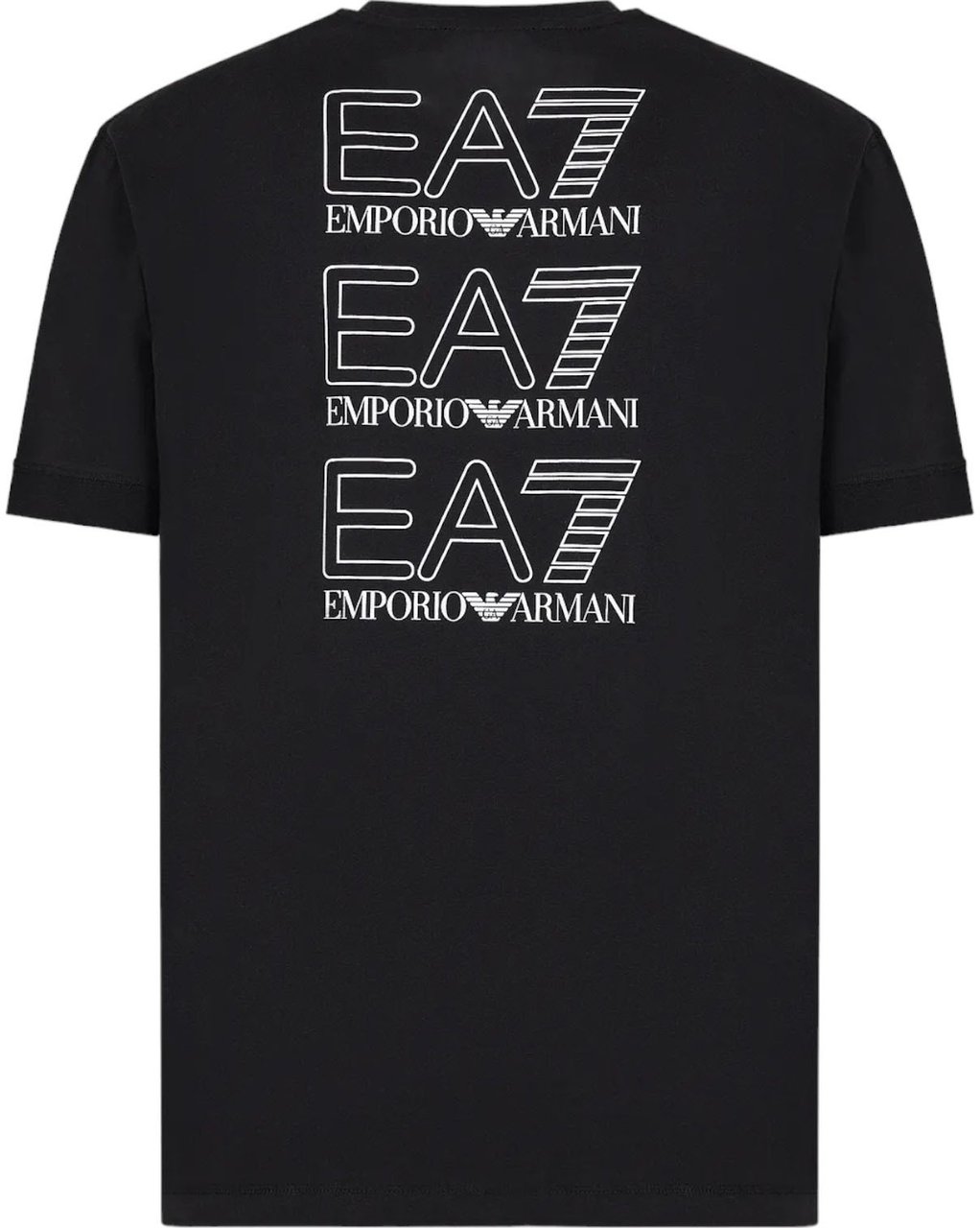 EA7 T-shirt Zwart 3Dut02-Pjtjz/1200 Zwart