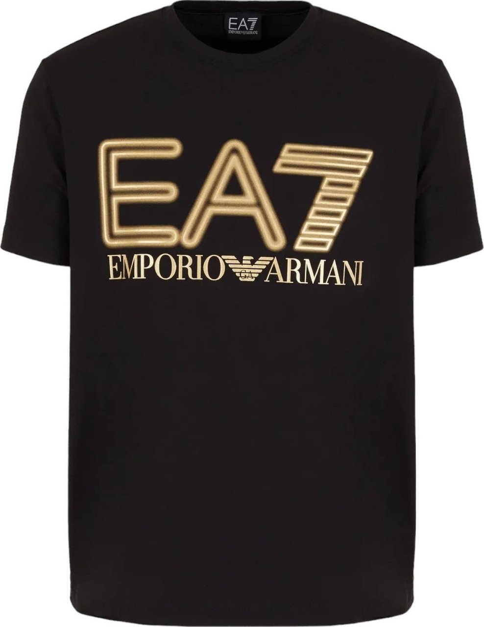 EA7 Armani Ea7 Heren T-shirt Zwart 3DPT37-PJMUZ/0208 Zwart