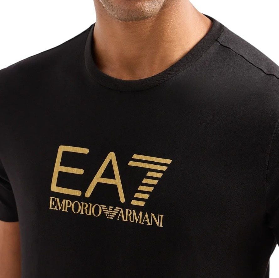 EA7 Armani Ea7 Heren T-shirt Zwart 3DPT08-PJM9Z/1200 Zwart