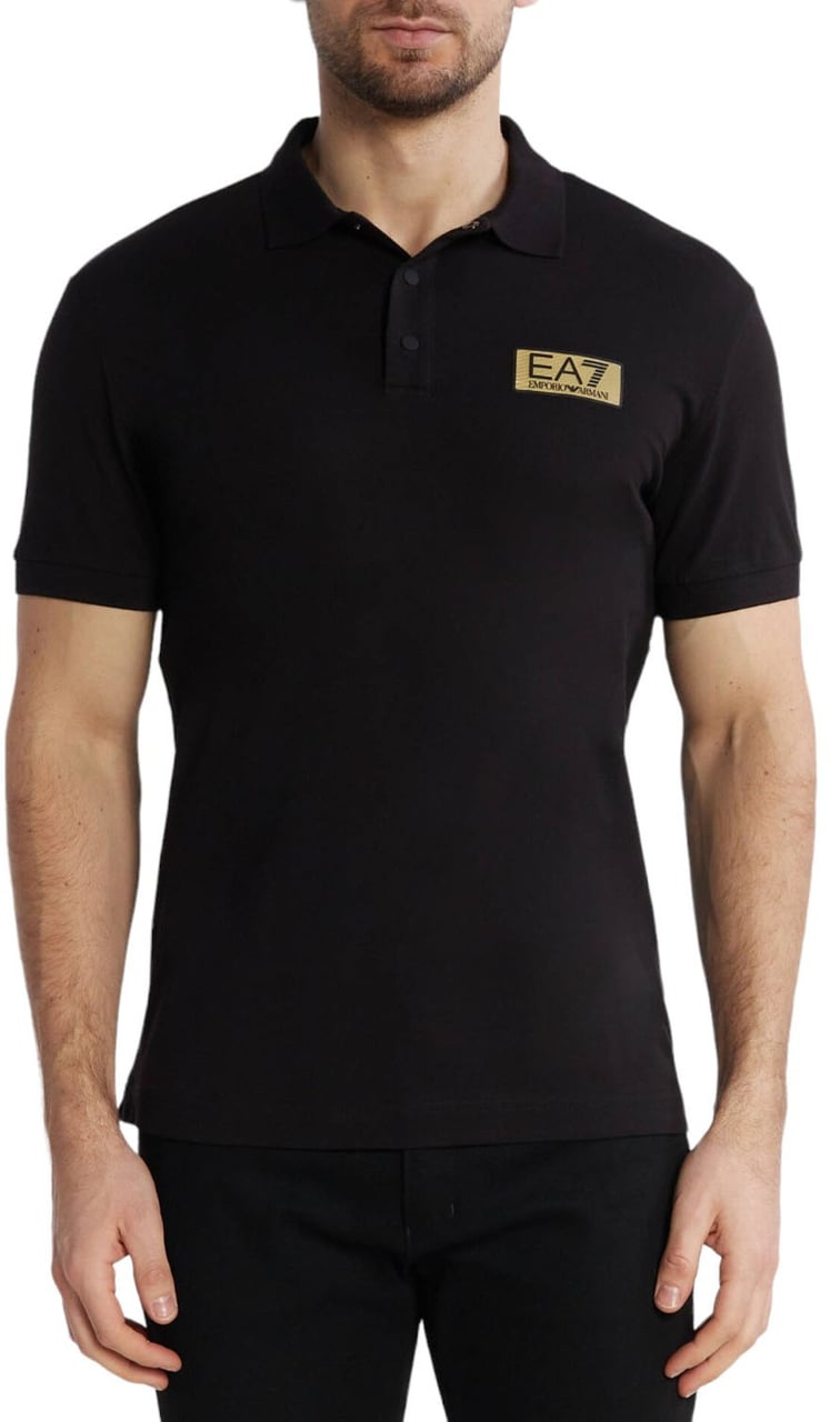 EA7 Polo Zwart 3Dpf02-Pj5aZ/1200 Zwart