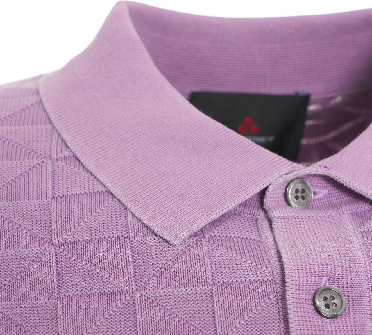 Peuterey Strick polo with pattern Paars