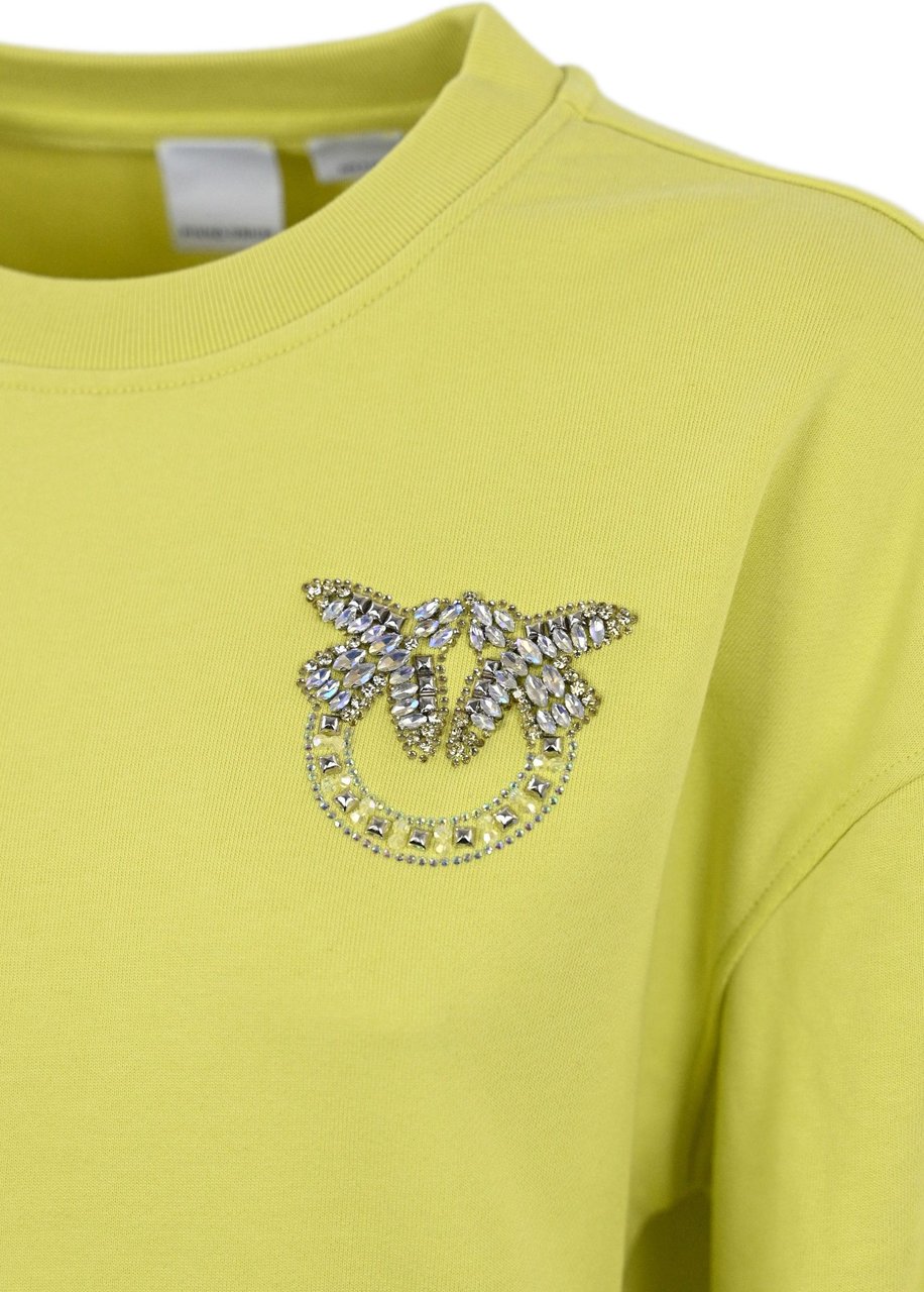 Pinko Sweaters Yellow Geel