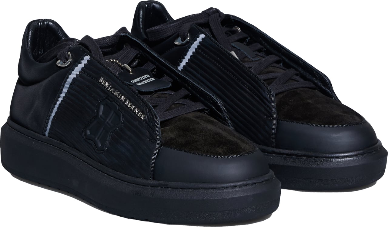 Benjamin Berner Sneaker 3D-striped Zwart