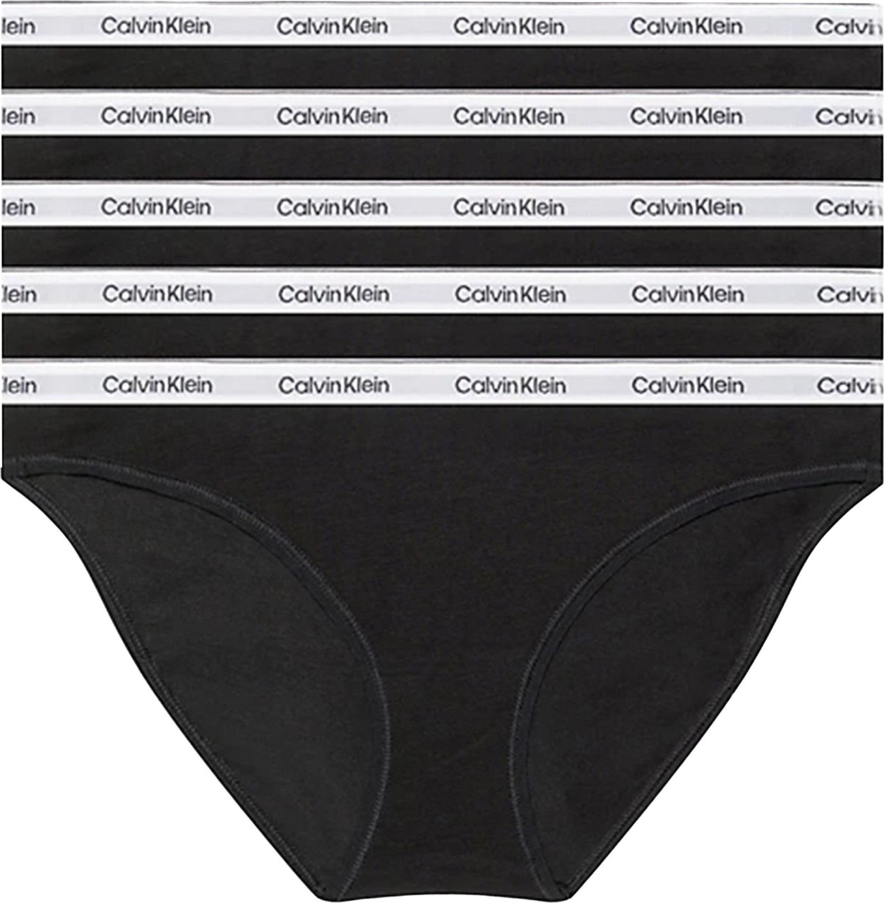 Calvin Klein 5 Pack Bikini Slip Zwart