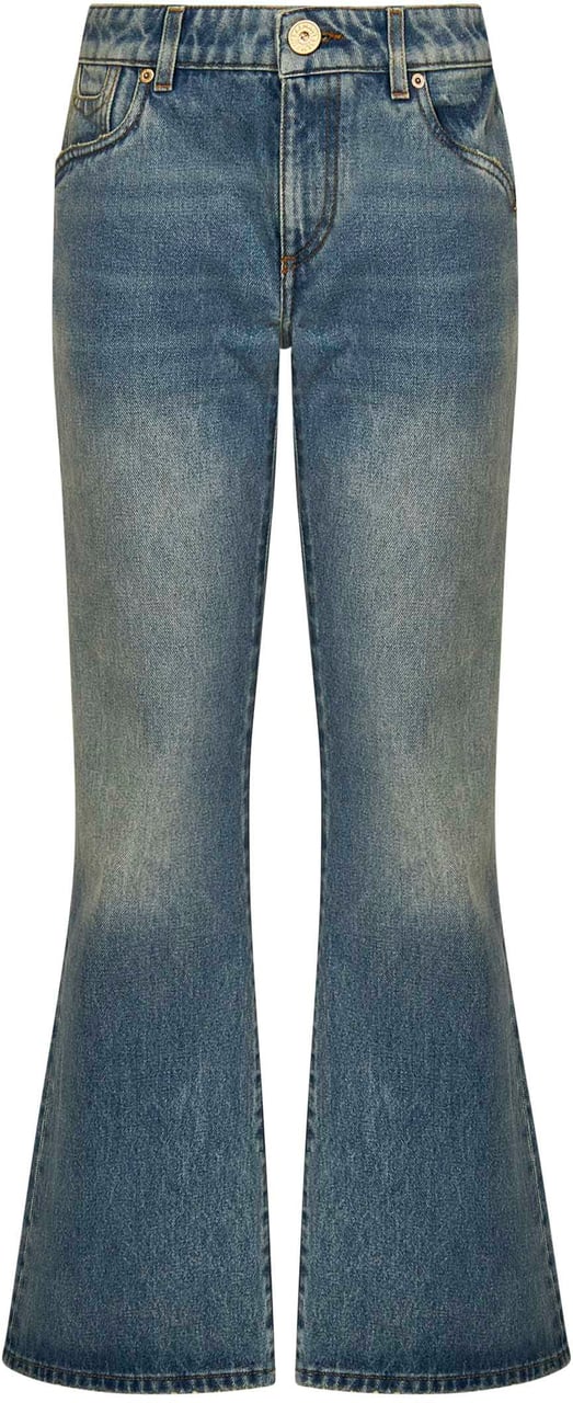 Balmain Trousers Blue Blauw