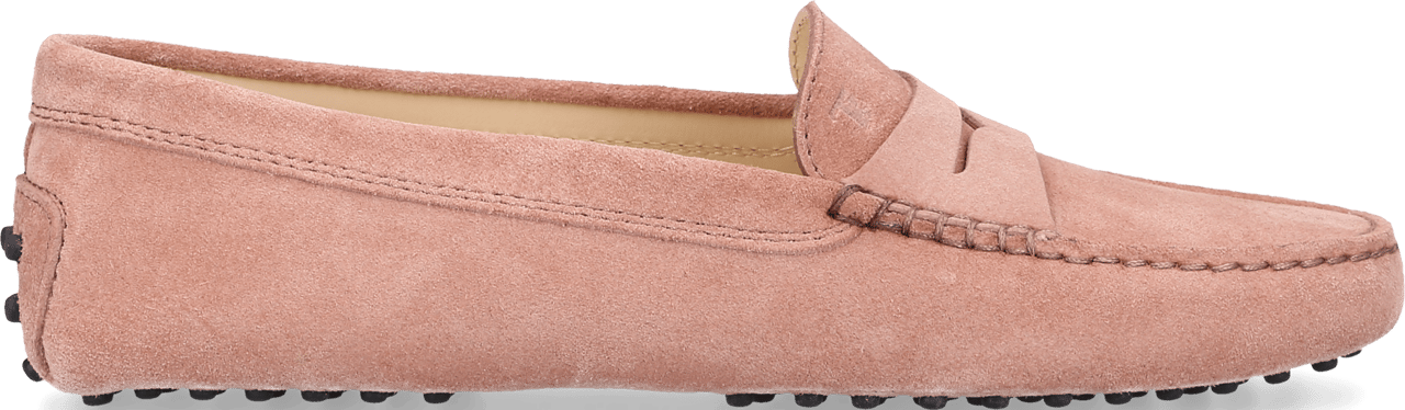 Tod's Moccasins Gommini Suede Dolby Roze
