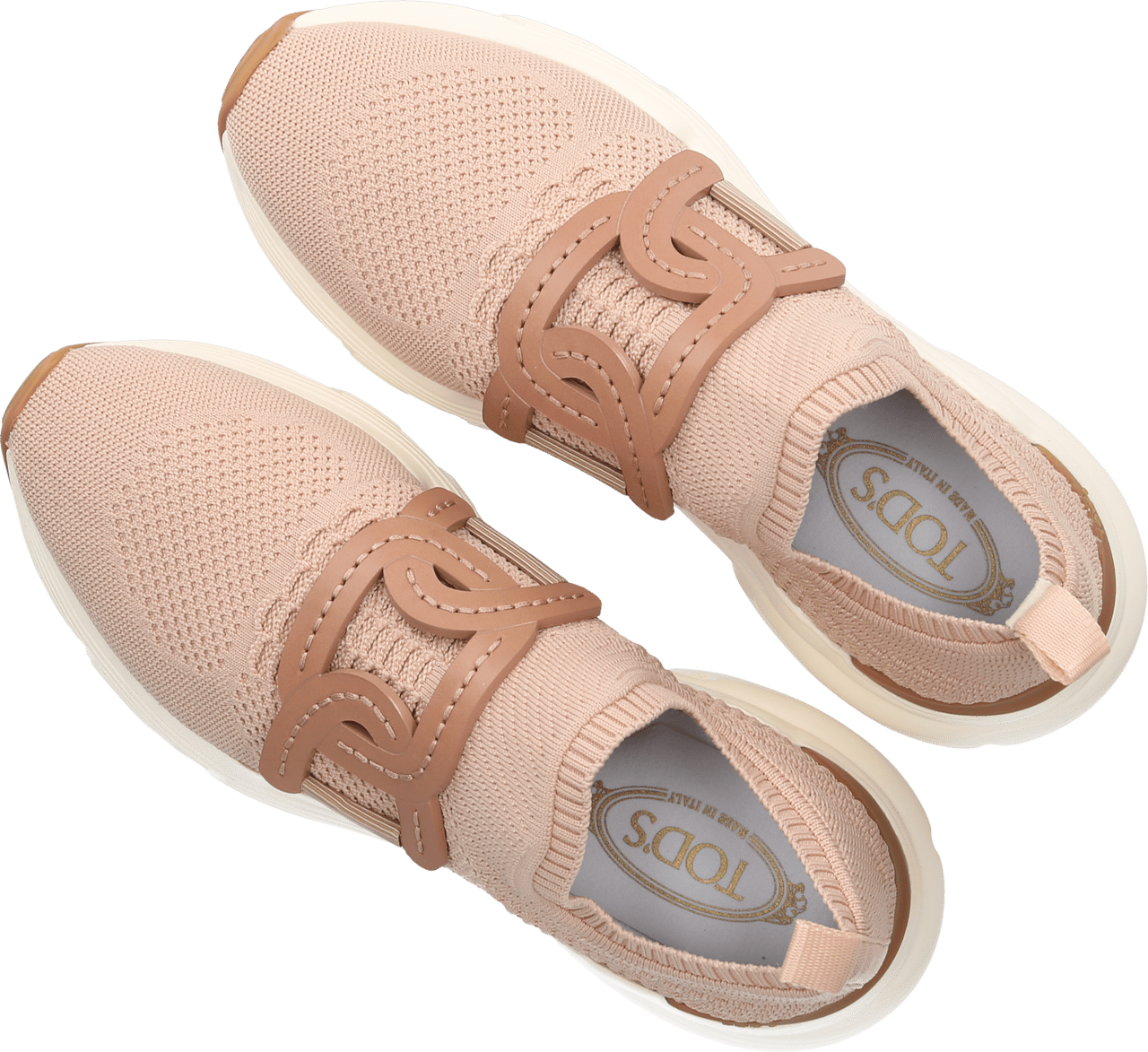 Tod's Low-top Sneakers Slip-on Run Textile Corto Roze