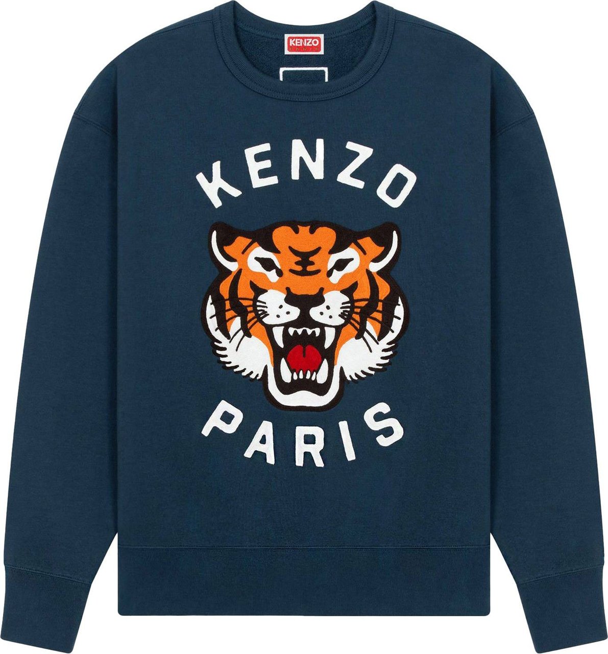 Kenzo blauwe tijger sweater Blauw
