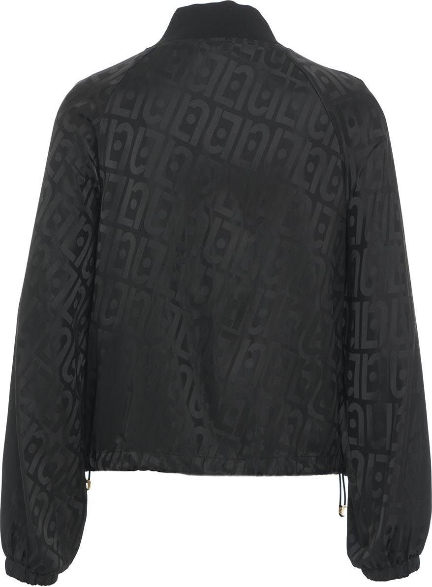 Liu Jo Bomber jacket with logo Zwart