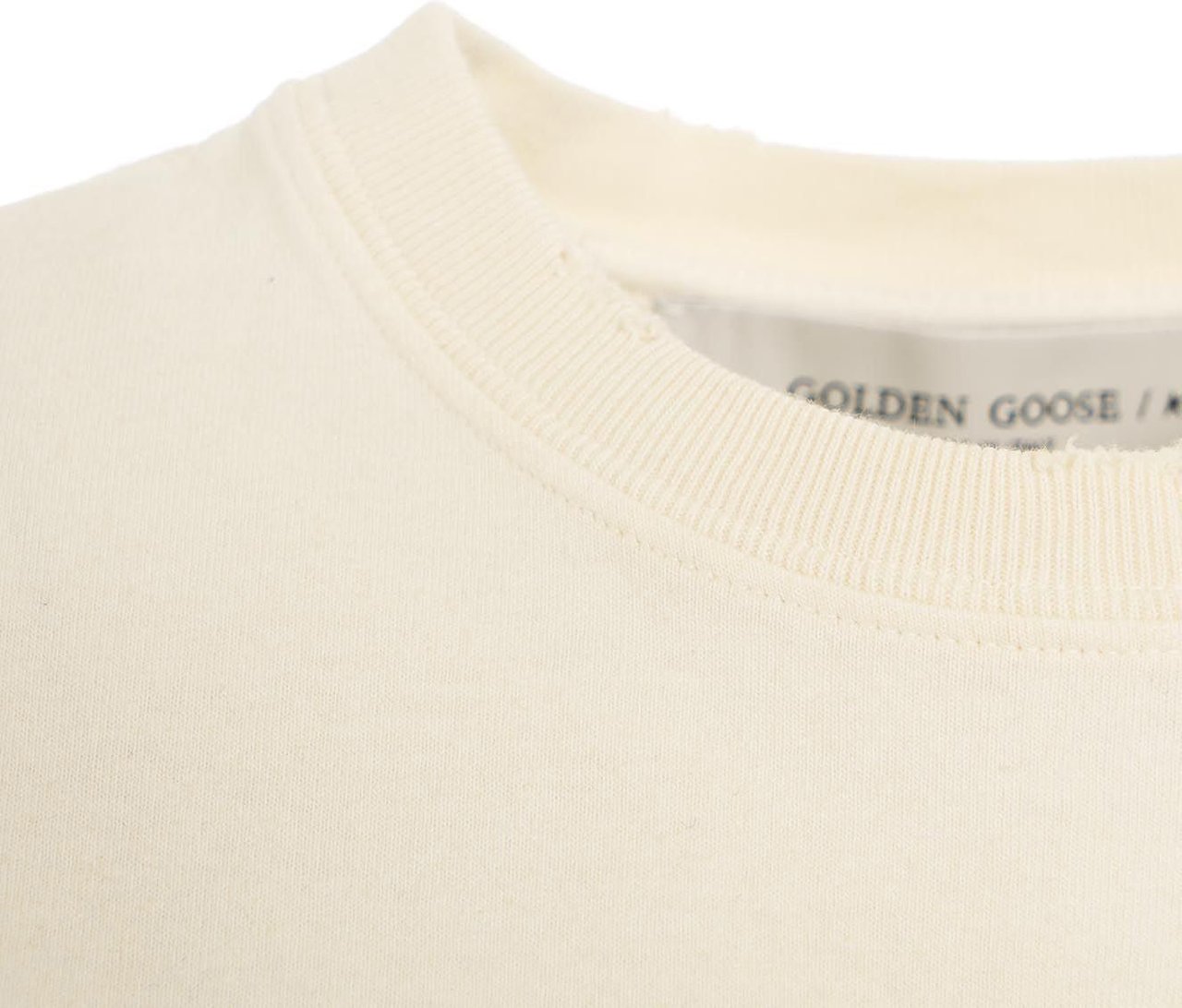 Golden Goose T-shirt with lettering Wit