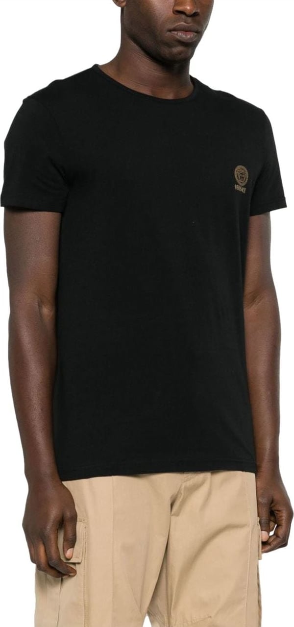 Versace T-shirts And Polos Black Zwart