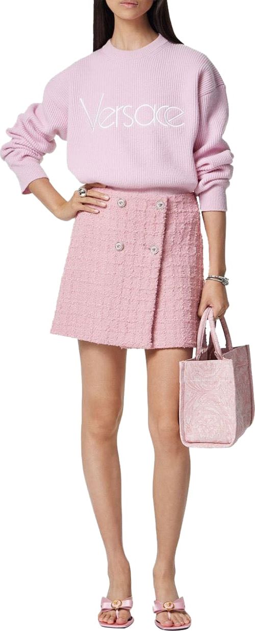 Versace Wool Knitwear Roze