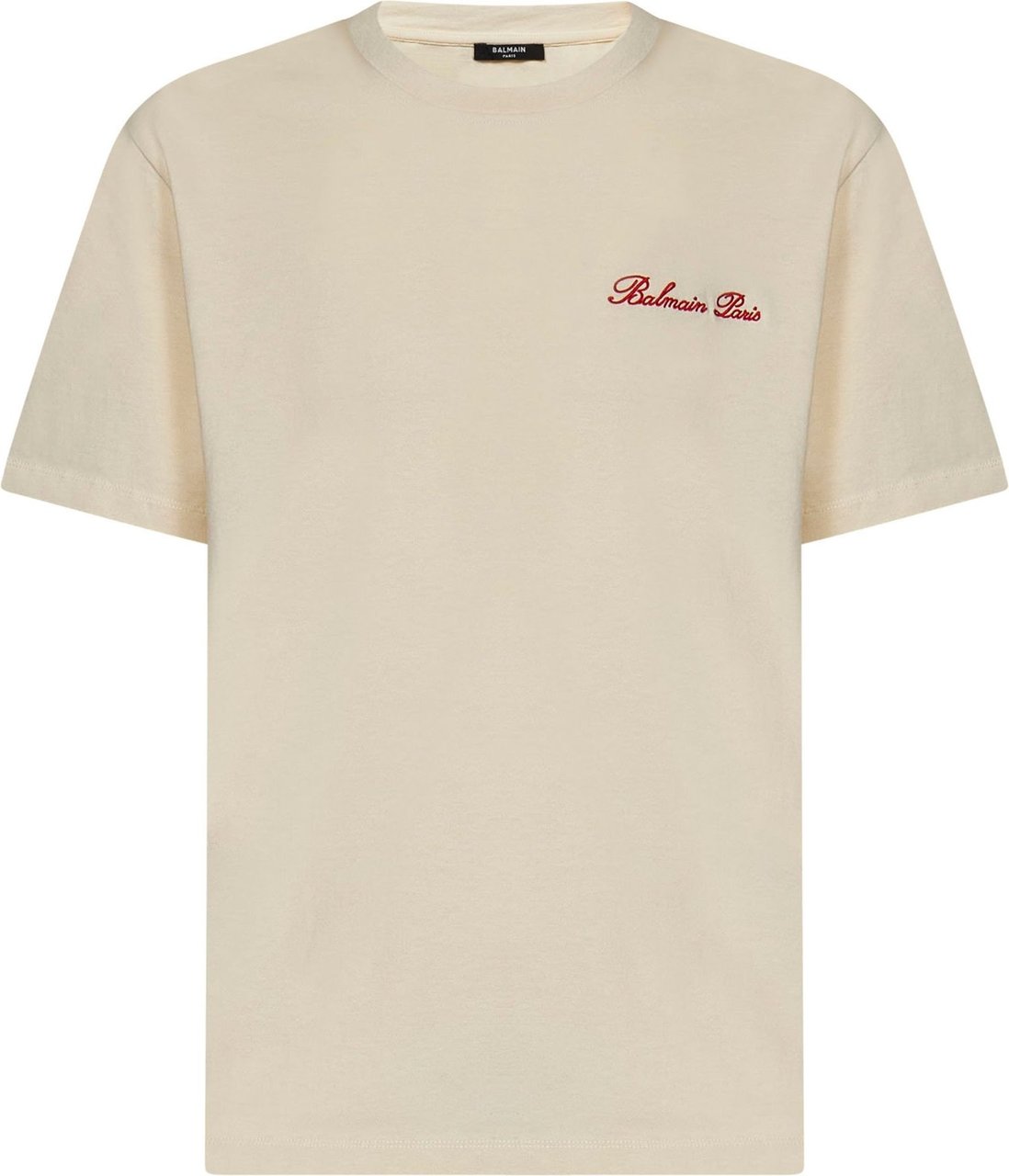 Balmain Cotton T-shirt Beige