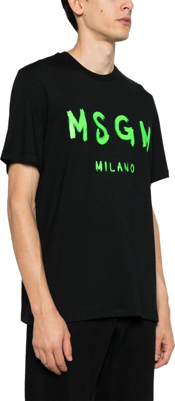 MSGM t-shirt black Zwart