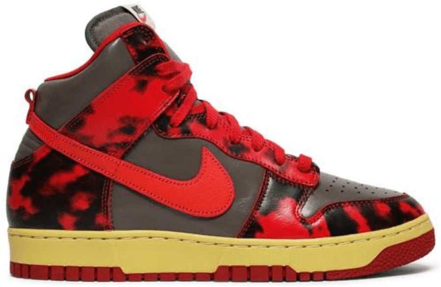 Nike Dunk High 1985 Red Acid Wash Divers