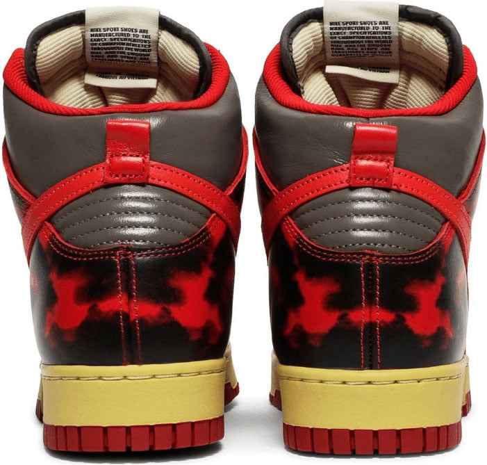 Nike Dunk High 1985 Red Acid Wash Divers