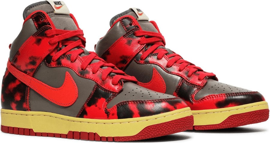 Nike Dunk High 1985 Red Acid Wash Divers