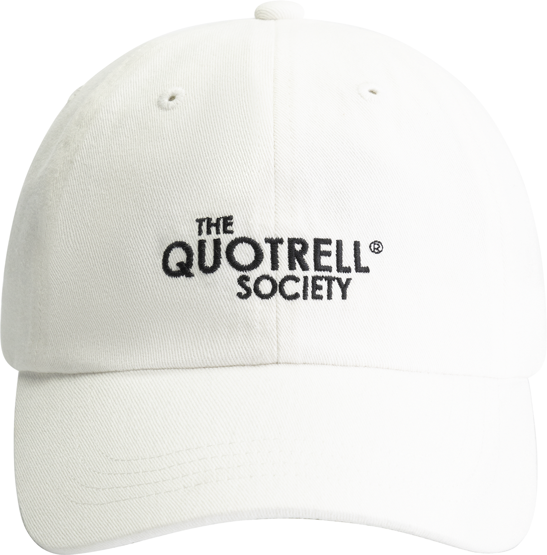 Quotrell Society Cap | Off White/black Wit