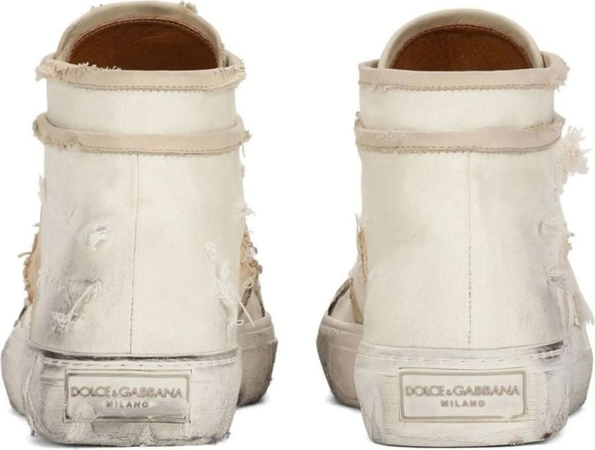 Dolce & Gabbana Re-edition Vintage Mid Top Sneakers Beige