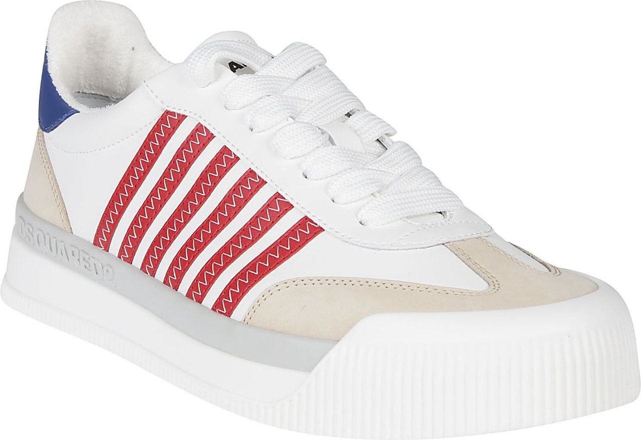 Dsquared2 New Jersey Lace-up Low Top Sneakers White Wit