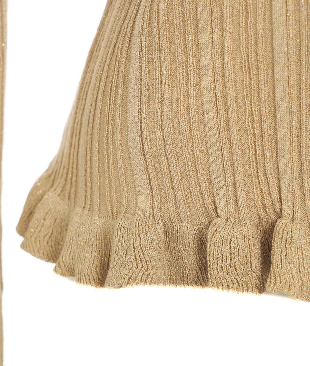Liu Jo Rib-knit cardigan with a glitter finish Goud