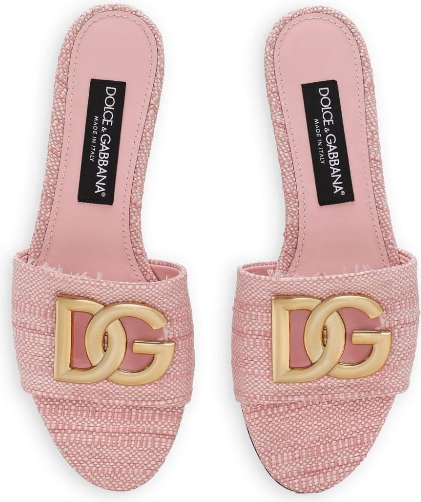 Dolce & Gabbana Logo Slide Roze