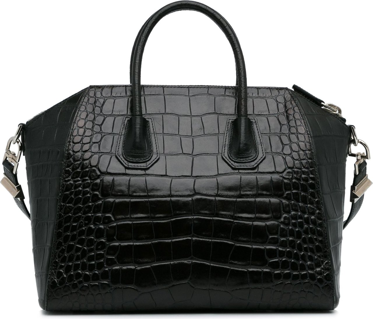 Givenchy Embossed Leather Antigona Satchel Zwart