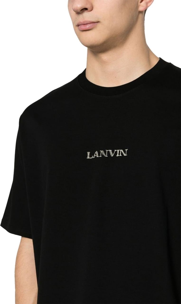 Lanvin T-shirts and Polos Black Black Zwart