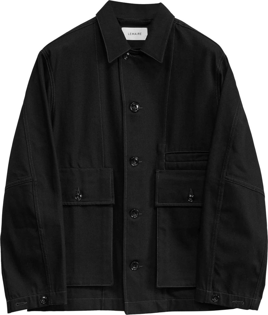 Lemaire Boxy Jacket Black Zwart