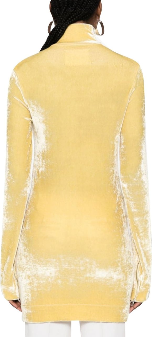 Jil Sander Top With Velvet Details Royal Yellow Geel
