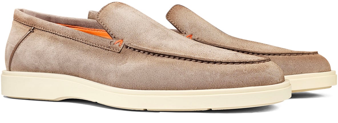 Santoni Instapschoen Beige Beige