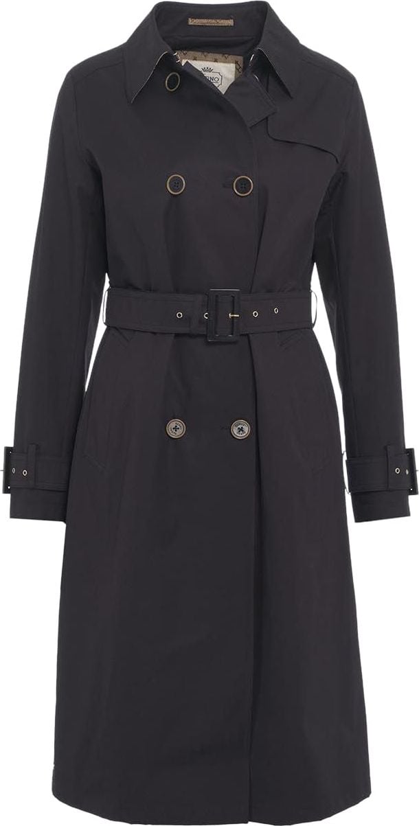Herno Trench coat double-breasted Blauw