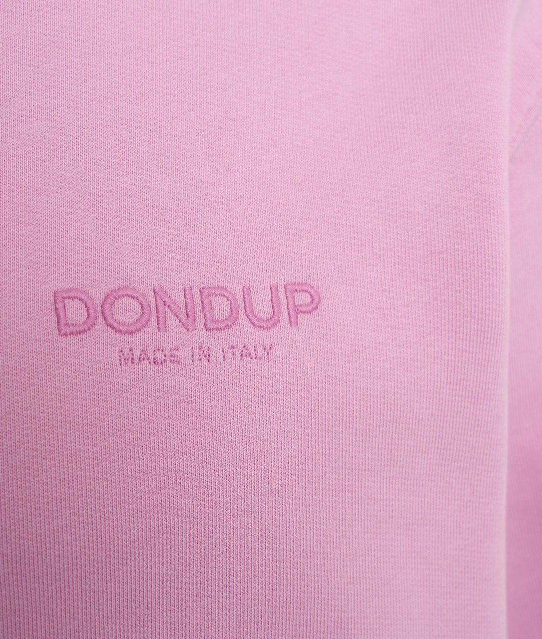 Dondup Sweater with embroidered logo Roze
