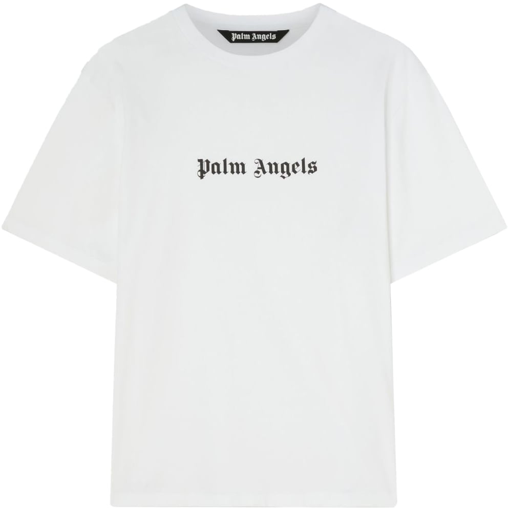 Palm Angels Logo Cotton T-shirt Zwart