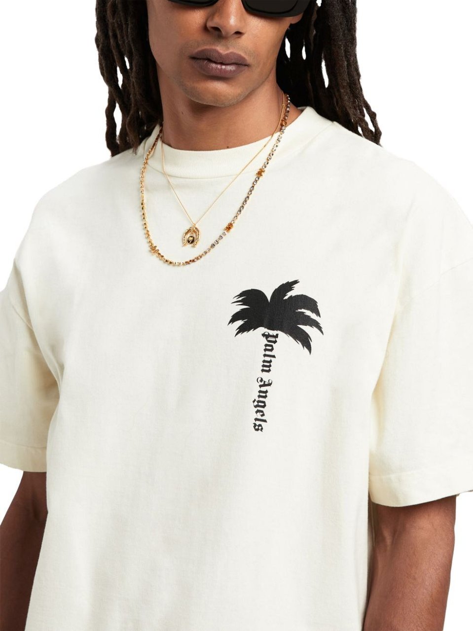 Palm Angels T-shirts And Polos White Wit