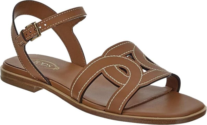 Tod's Leather Sandals Bruin
