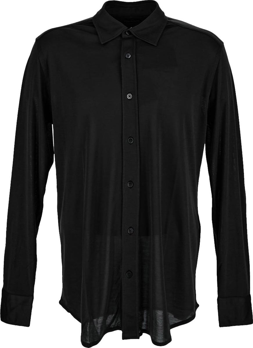 Tom Ford Silk Shirt Zwart