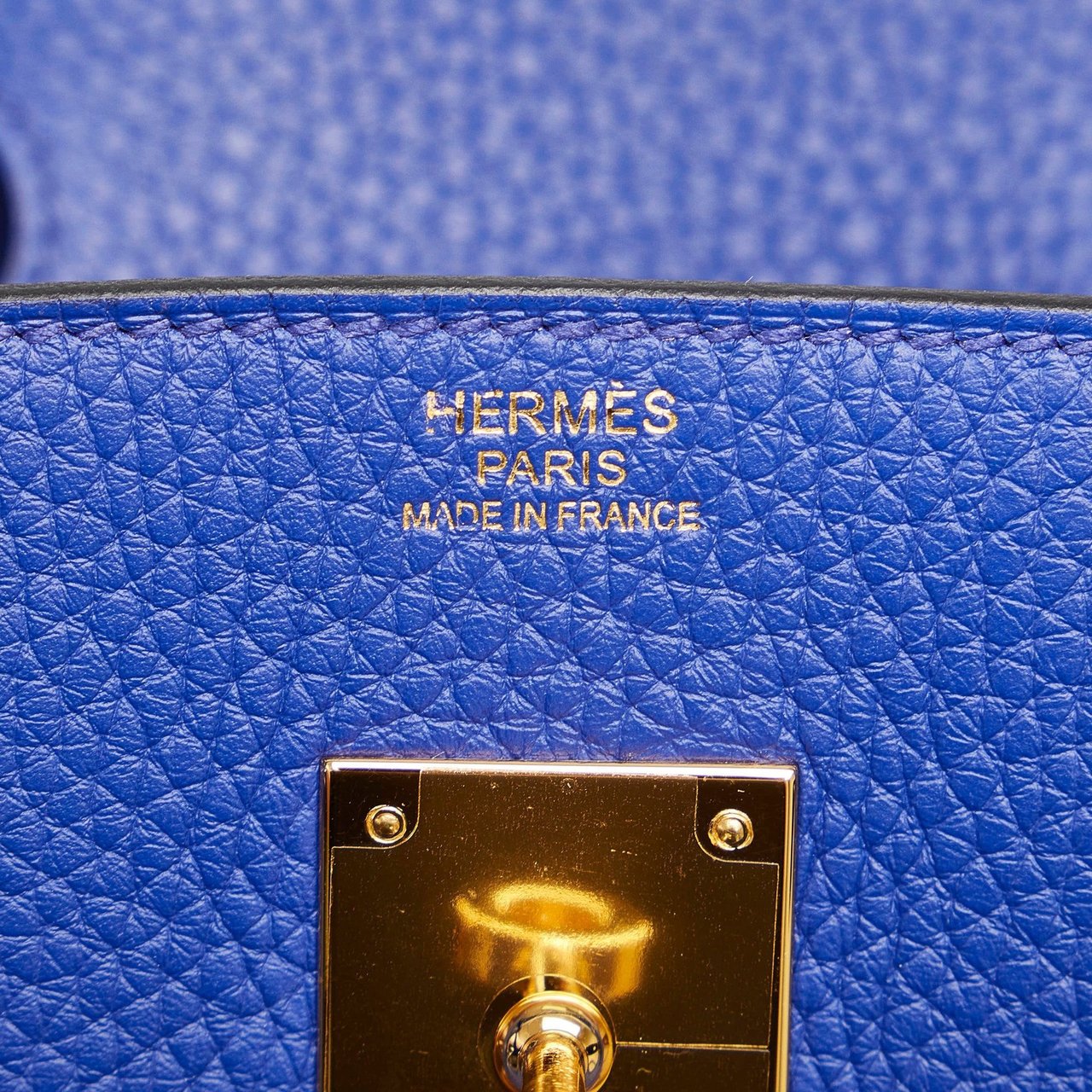 Hermès Taurillon Clemence Birkin 30 Blauw