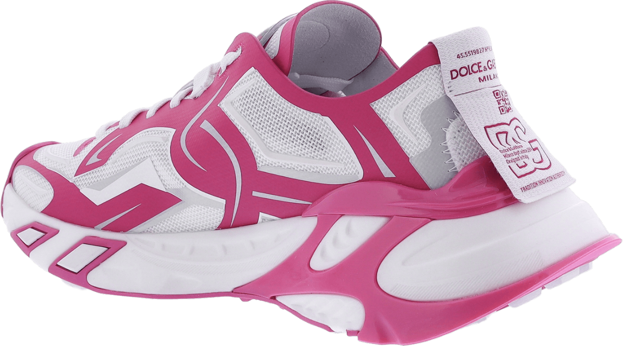Dolce & Gabbana Dames Technical Fast Sneaker Wit/Roz Wit