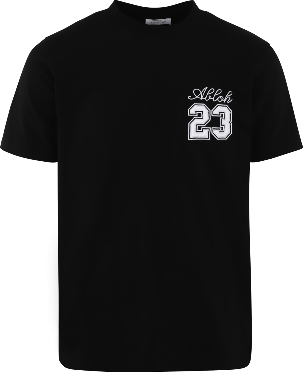 OFF-WHITE Heren Abloh 23 Logo T-Shirt Zwart Zwart